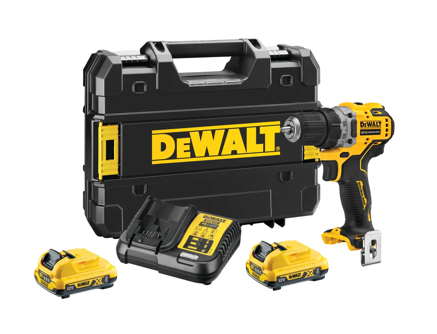 DEWALT logo in black text on a white background.