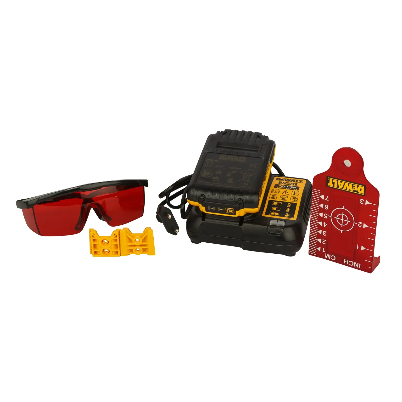 DEWALT® 18V XR® Rotary Red Beam Laser - 1 x 2Ah