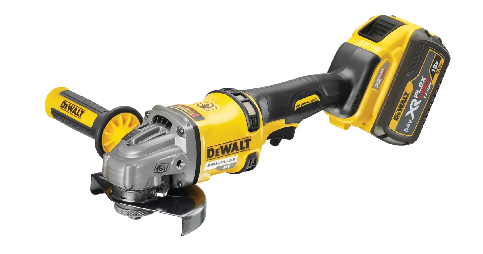 DEWALT® 54V XR FLEXVOLT 125mm Angle Grinder - 2 X 6Ah