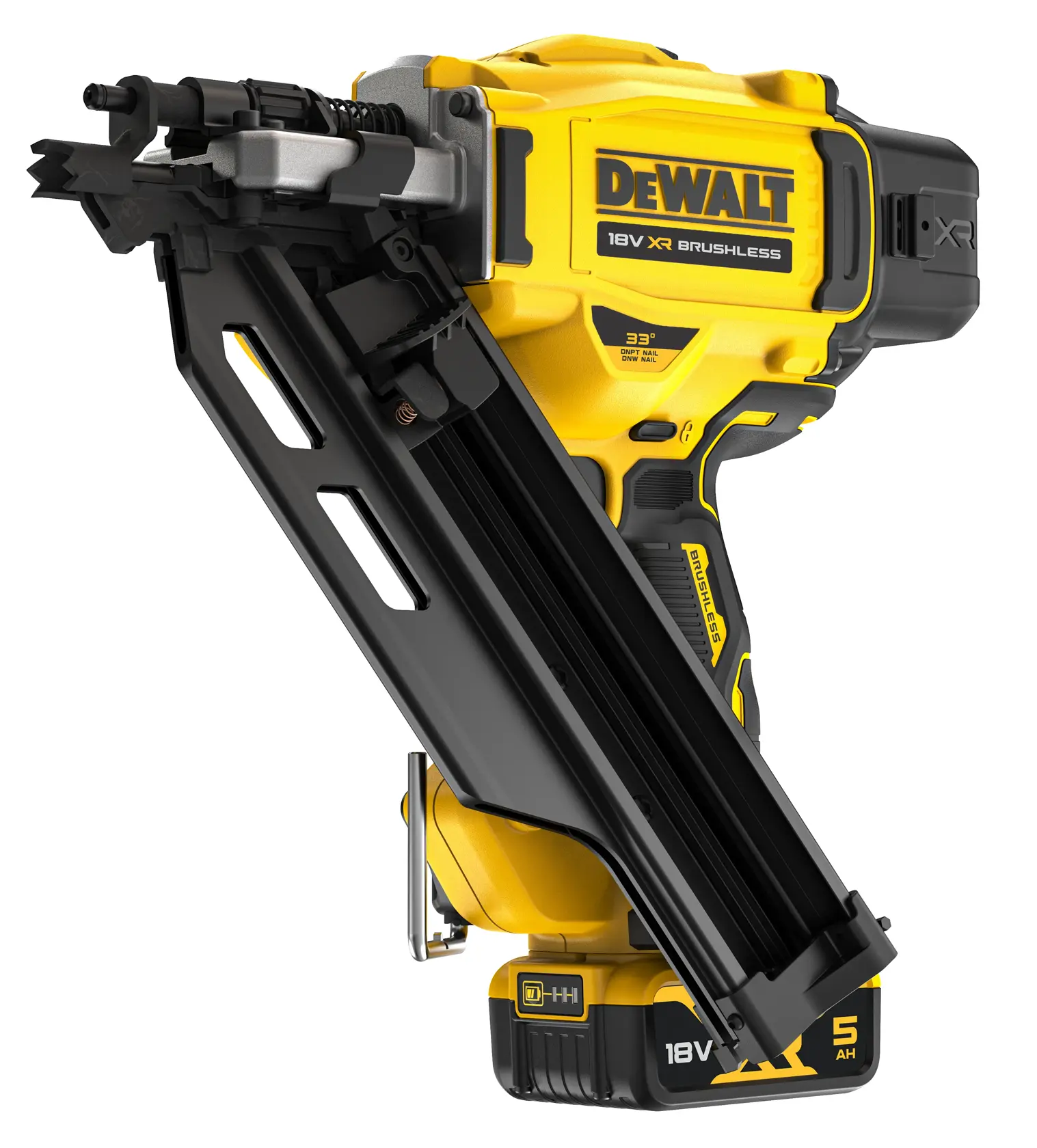 DEWALT® 18V XR® Brushless Next Generation Framing Nailer - 2 X 5Ah