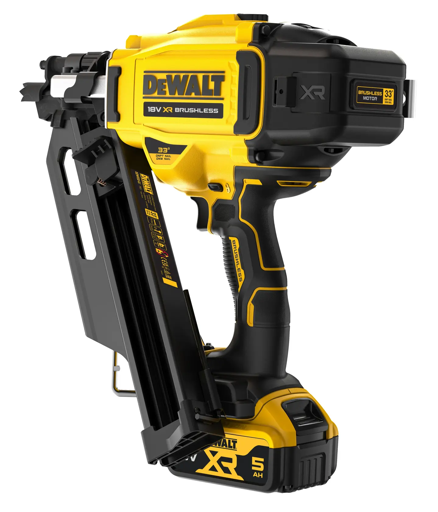 DEWALT® 18V XR® Brushless Next Generation Framing Nailer - 2 X 5Ah