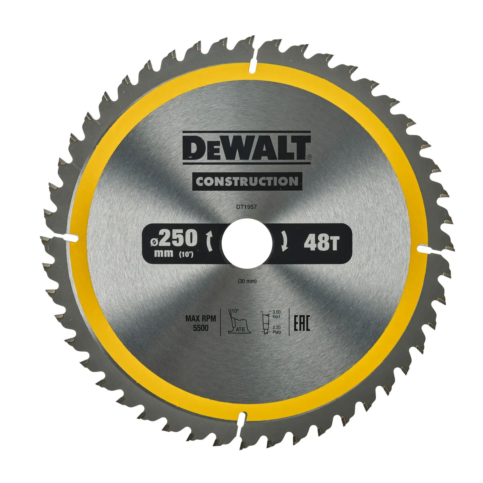 DEWALT® 250mm x 30mm 48T Circular Saw Blade