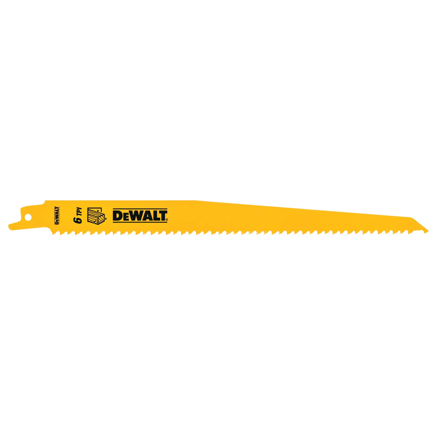 DEWALT® 228mm 6 TPI (Wood) Bi-Metal Reciprocating Blade (5 Pk)