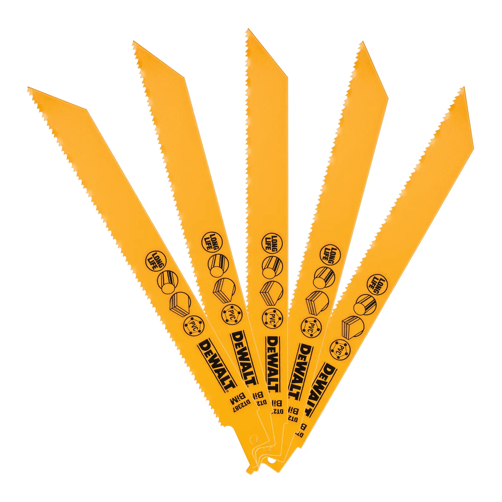 203mm 6 TPI (wood) BI-metal Reciprocating Blade (5 Pk)