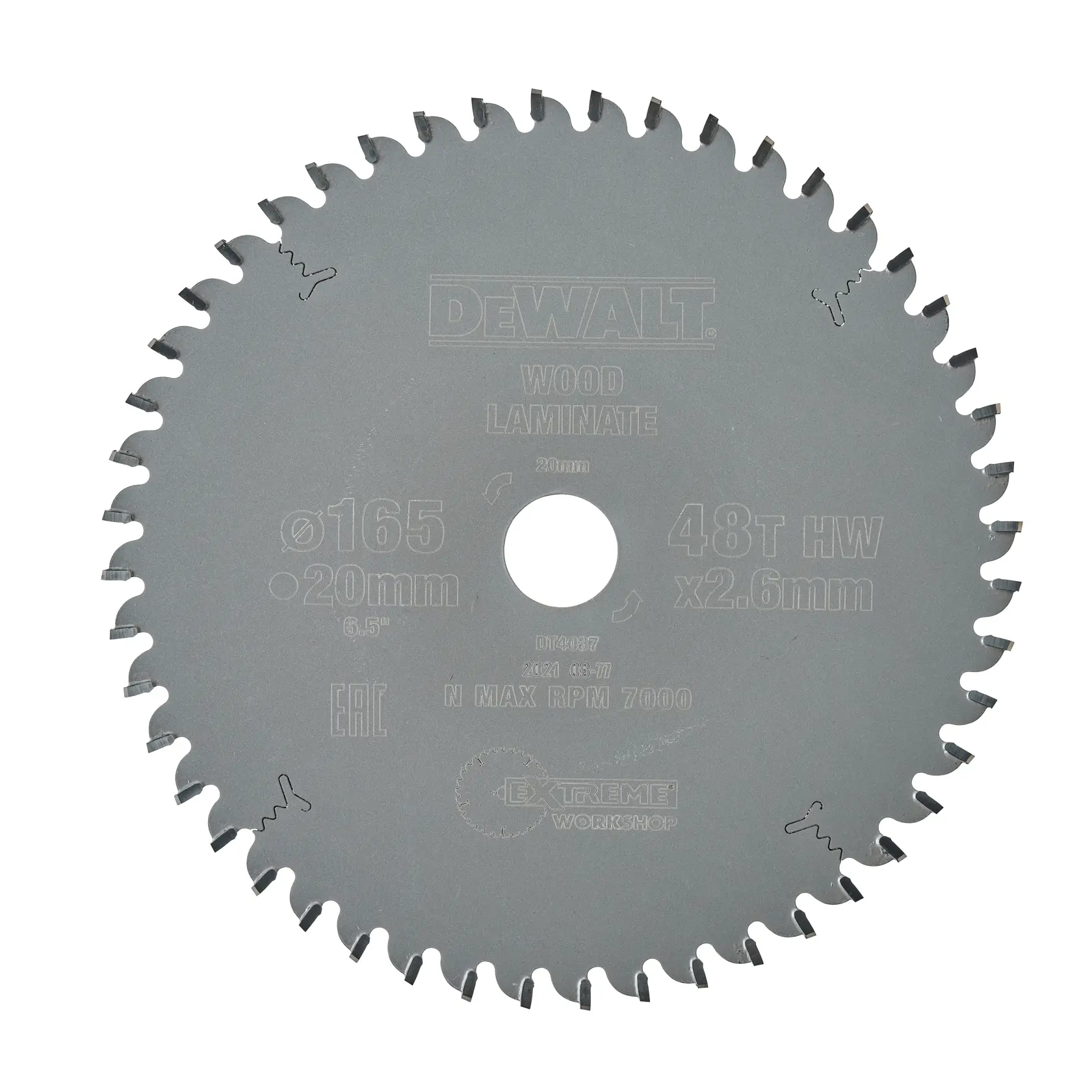 Graphic showing DEWALT XTREME Sub-Compact Series branding with the slogan 'Compact and Performance Packed' on a yellow background.