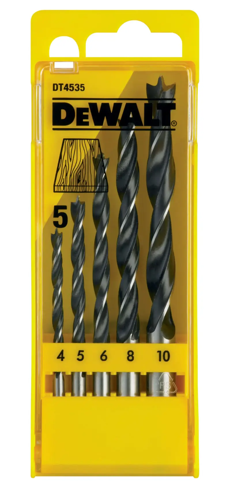 Brad Point Wood Drill Bit Set (5 Pc.)
