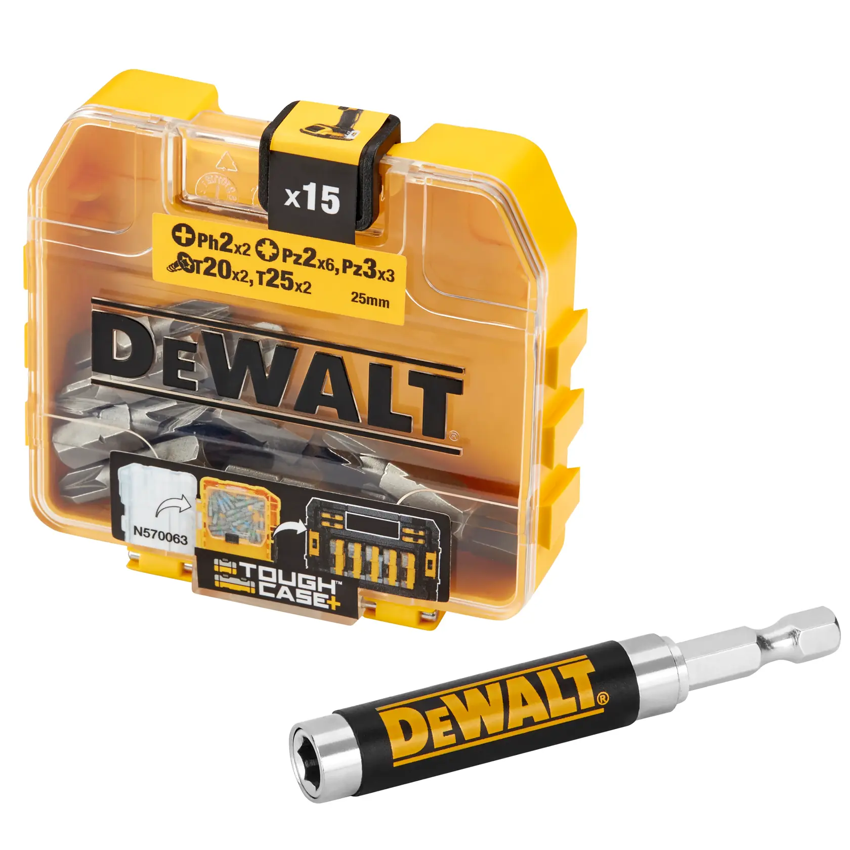 DEWALT logo in black text on a white background.