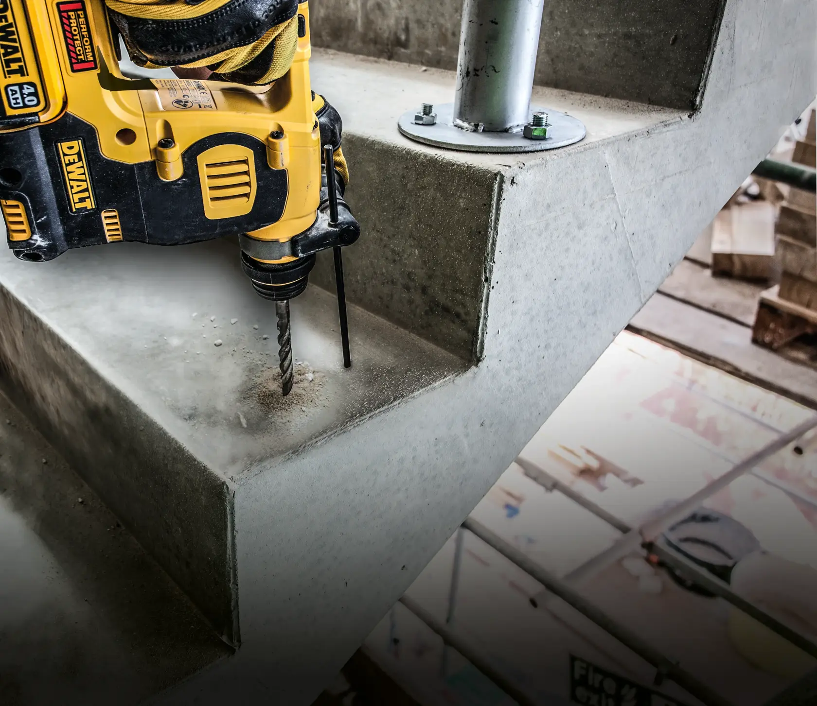 DEWALT® ELITE SERIES™ SDS Plus 12mm x 160mm Full Head Carbide 4-Cutter Drill Bit
