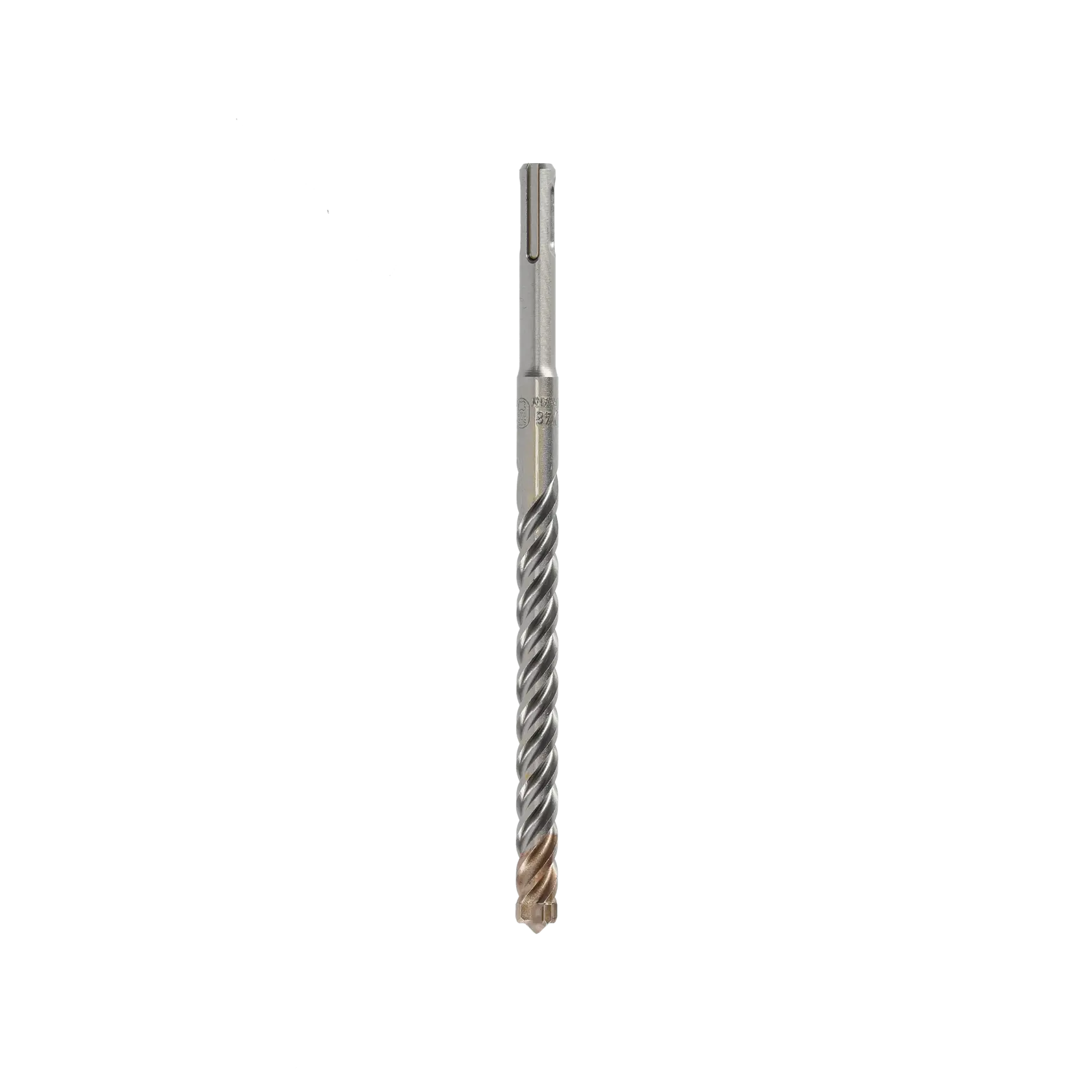 Single DEWALT SDS drill bit with spiral design, used for drilling into masonry or concrete surfaces.