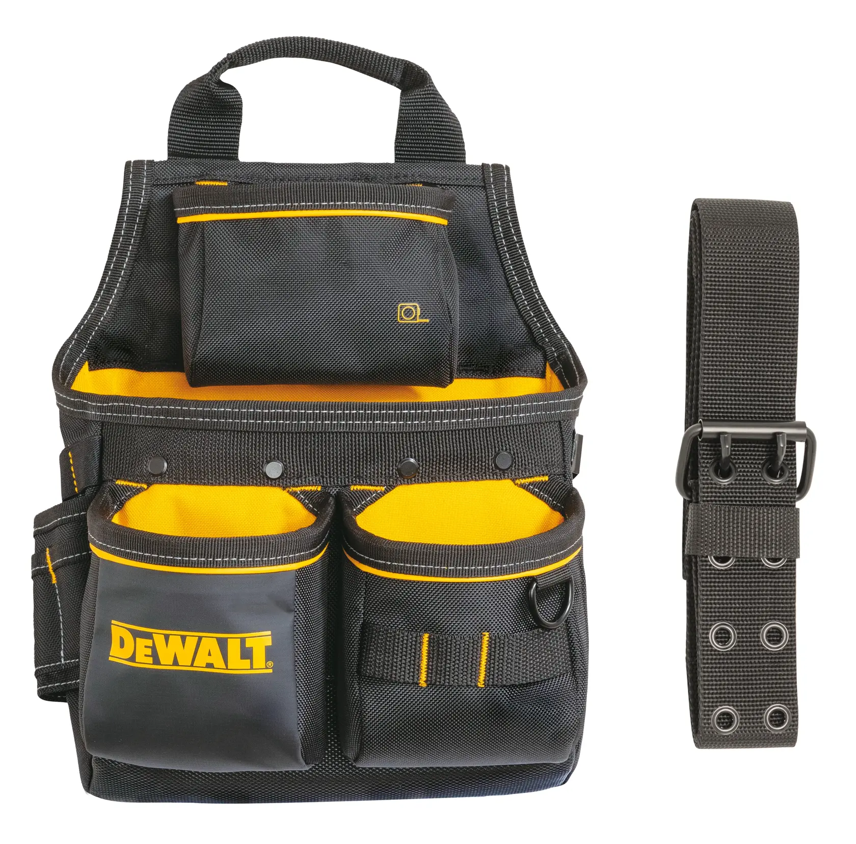 Dewalt Pro Nail Pouch filled with tools