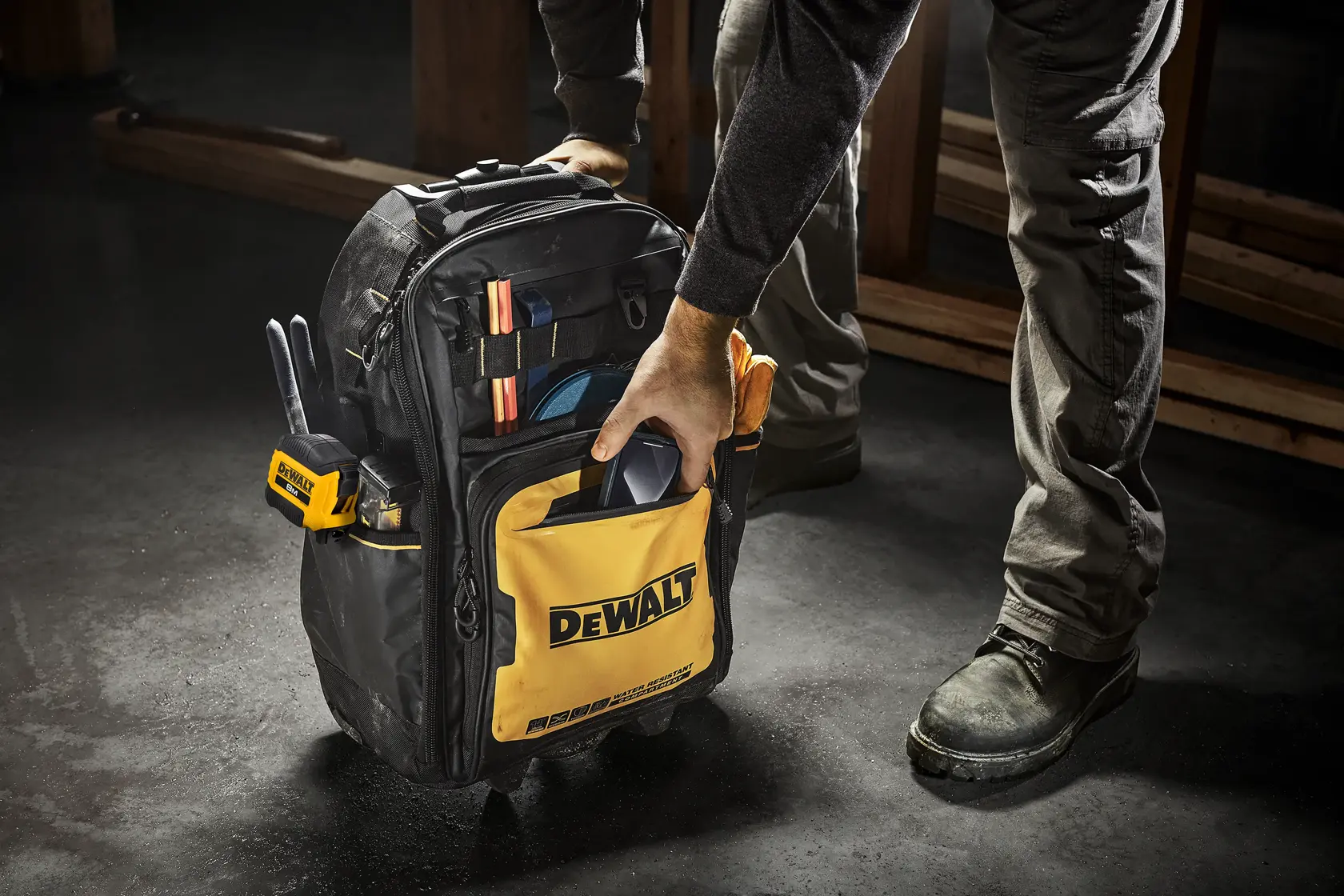 DEWALT® PRO Backpack on Wheels